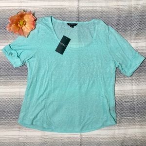 NWT Lauren Ralph Lauren 100% Linen Blouse, L